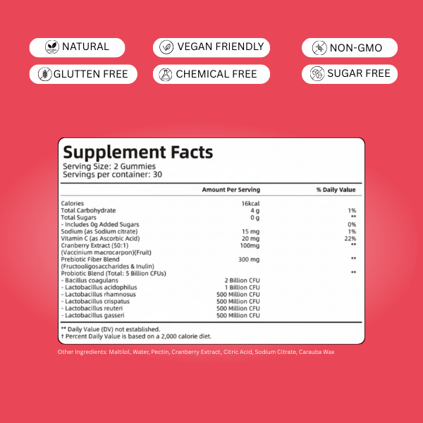 Velmara PCOS Support Probiotic Gummies