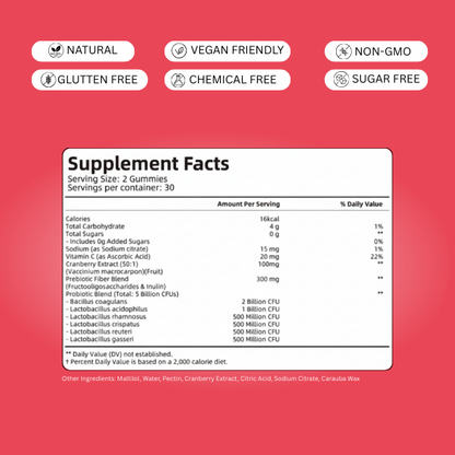 Velmara PCOS Support Probiotic Gummies